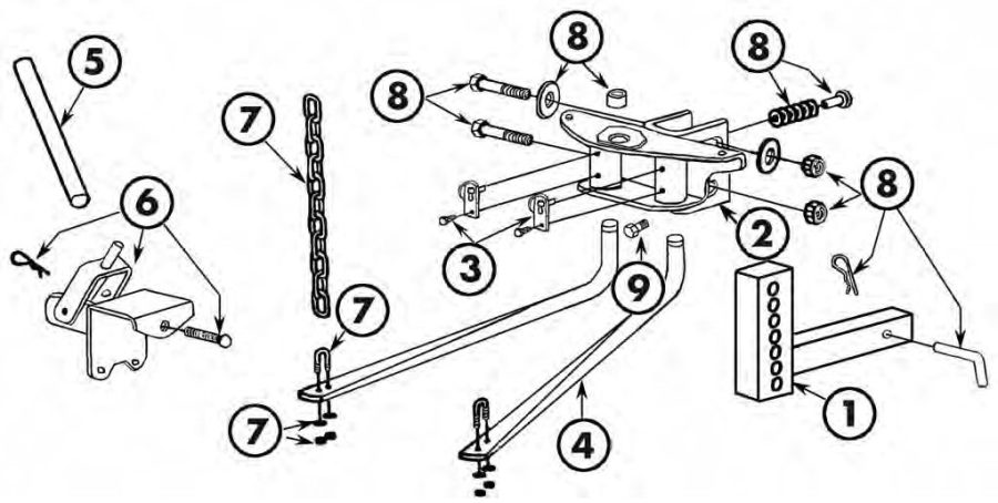 HUSKY TOWING 31516 Head Assy -Bolt-up