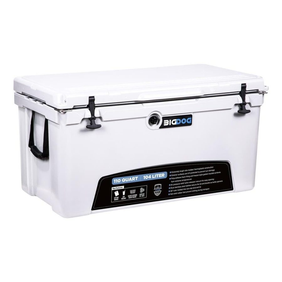 HUSKY TOWING BDC110 110 Quart White Plastic Ice Chest