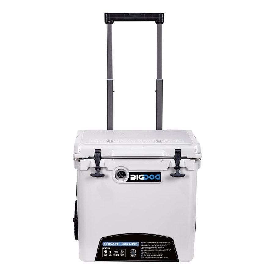 HUSKY TOWING BDCR45 45 Quart White Aluminum Box Cooler