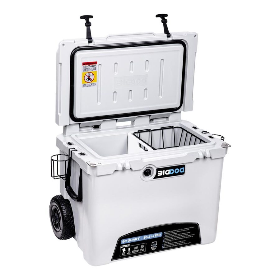 HUSKY TOWING BDCR60 Tow - 60 QT ROLLING COOLER W ACCESSORIES