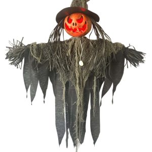 Hanging 3 FT Light Up Pumpkin Witch