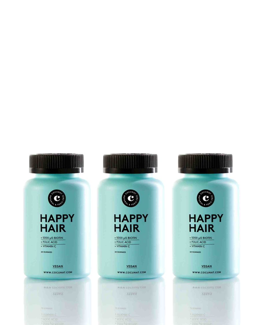 Happy Hair - 3 Month Pack - Hair Vitamin Gummies for Stronger Hair