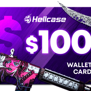 Hellcase.com 100 USD Wallet Card Code