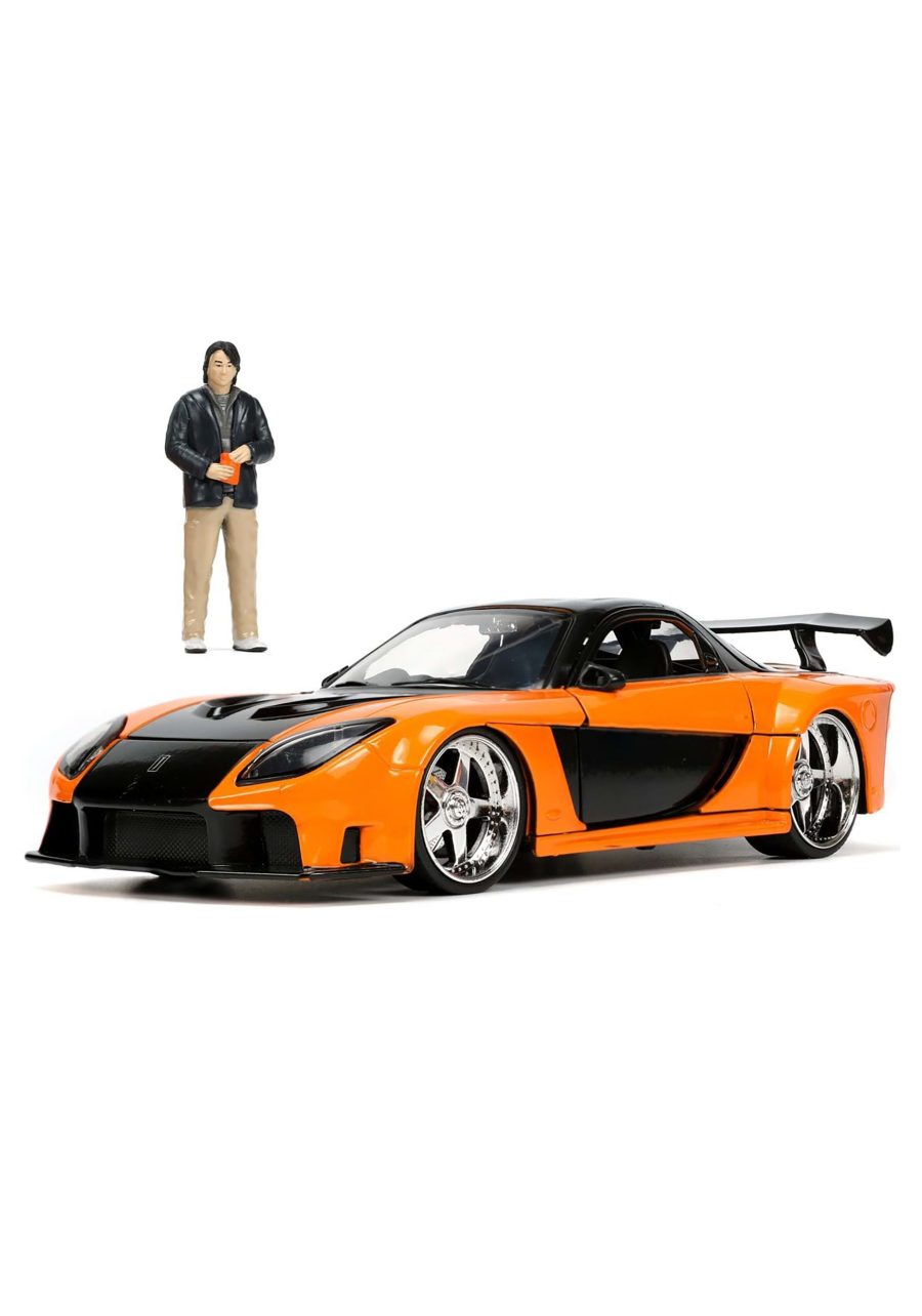 Hollywood Rides Fast & Furious 1:24 Mazda RX7 w/ Han Figure