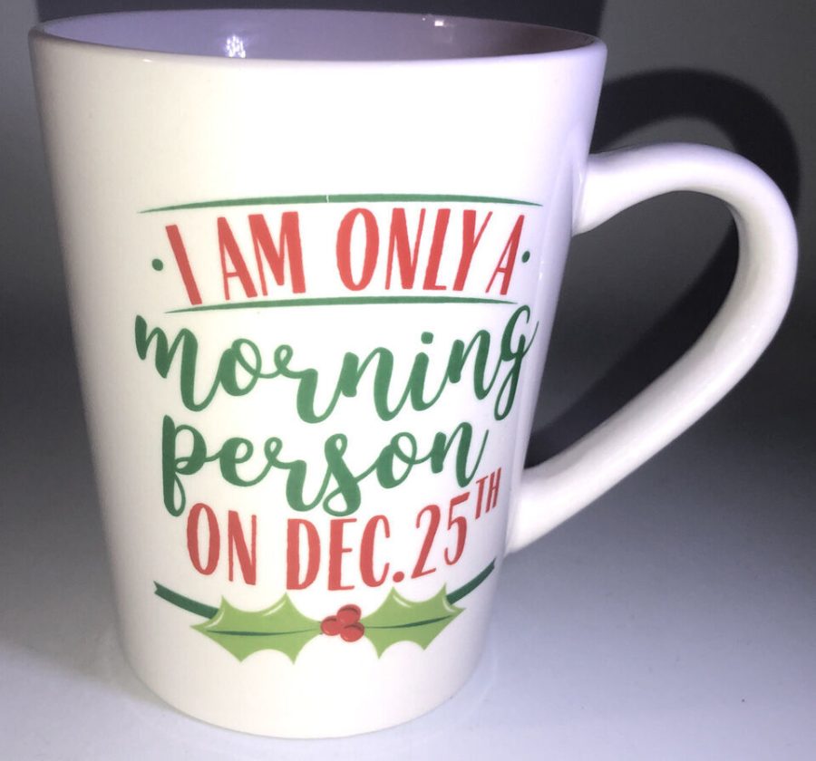 I Am Only A Morning Person On Dec 25th-Xmas Oversized 16oz Coffee Tea Mug CupNEW