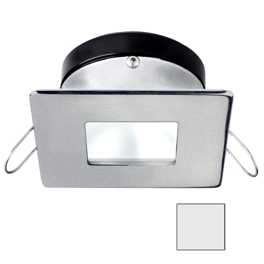 I2SYSTEMS A1110Z-44AAH APEIRON A1110Z - 4.5W SPRING MOUNT LIGHT - SQUARE/SQUARE - COOL WHITE - BRUSHED NICKEL FINISH