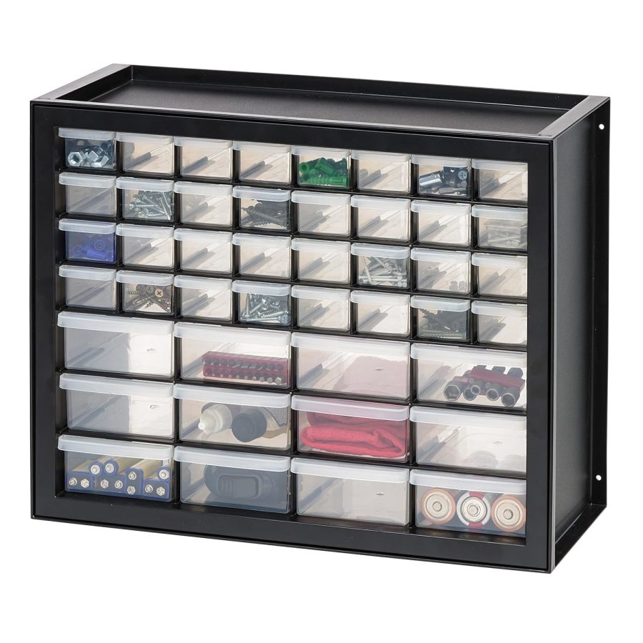 IRIS USA 44 Drawer Stackable Storage Cabinet for Hardware Crafts and Toys, 19.5-