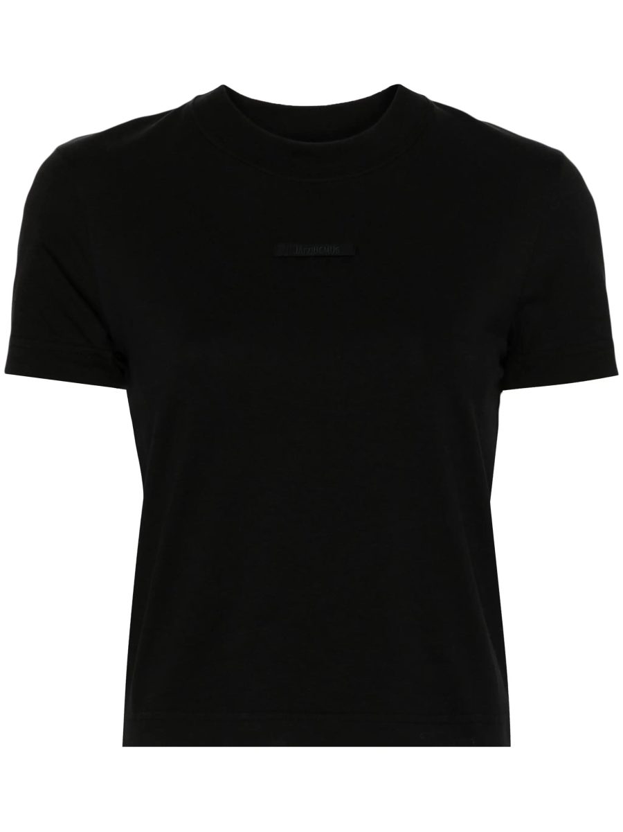 JACQUEMUS WOMEN Le T-Shirt Gros Grain Black