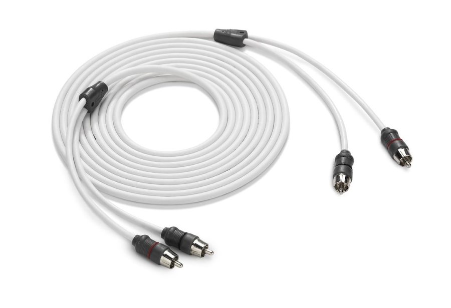 JL AUDIO 010-13414-00 XMD-WHTAIC2-12, 2-Channel; 12 Foot Length; White Cable With Black Connector