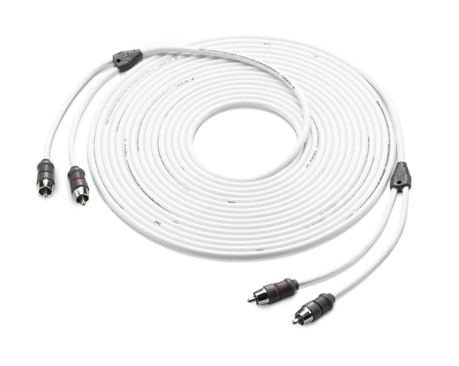 JL AUDIO 010-13415-00 XMD-WHTAIC2-25, 2-Channel; 25 Foot Length; White Cable With Black Connector