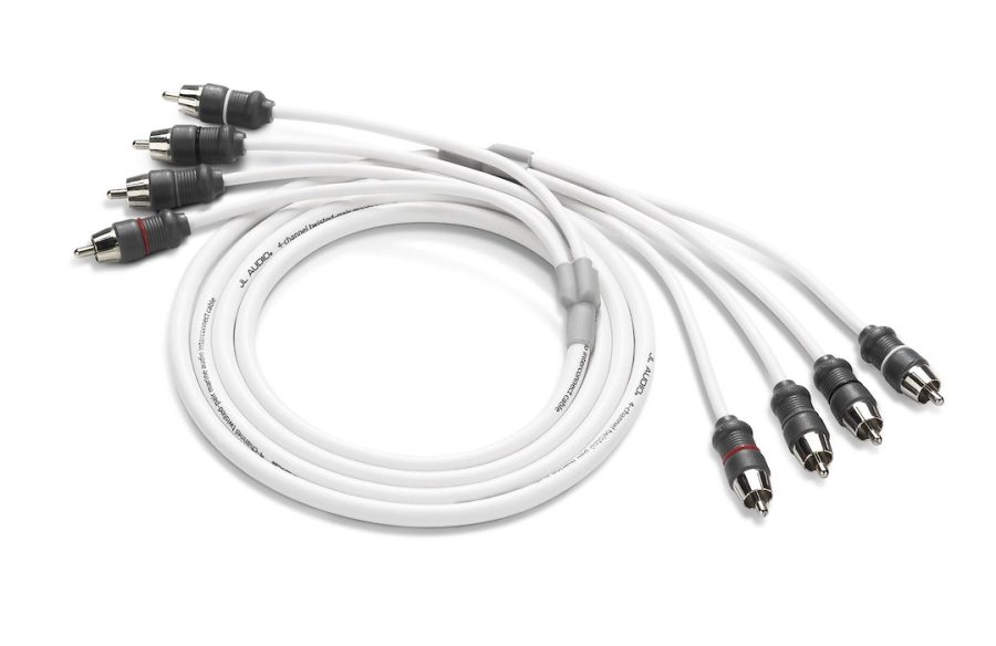 JL AUDIO 010-13473-00 XMD-WHTAIC4-6, 4-Channel; 6 Foot Length; White Cable With Black Connector