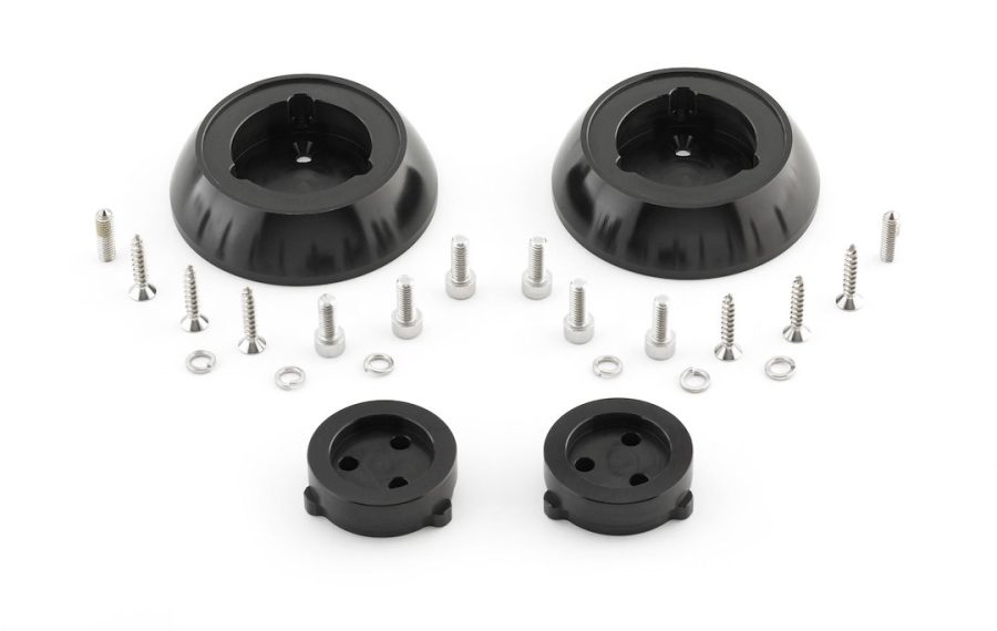 JL AUDIO 010-13696-00 PS-SWMCP-B-SM, Used To Mount VeX Model Speakers; Swivel; Surface Mount; Anodized Finish; Black; Aluminum; Set Of 2; With 2 Swivel-Mounting Base And Stainless-Steel Hardware