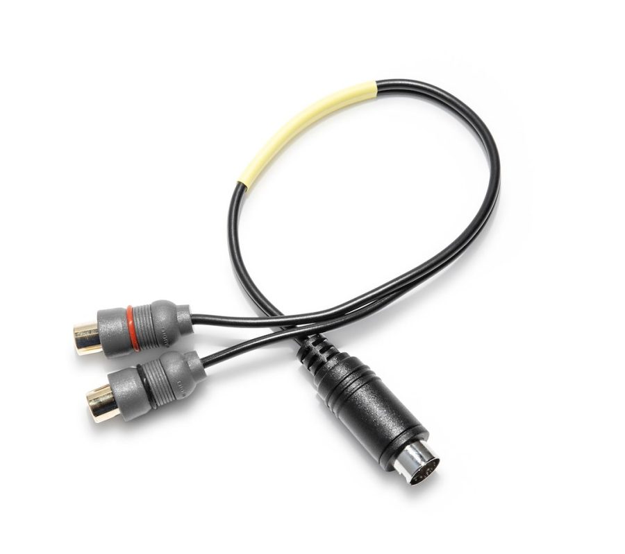 JL AUDIO 010-13857-00 MMC-SXM/AUX, Adaptor Cable; Used To Convert MediaMaster Radio SiriusXM Connector Into A Pair Of Analog Auxiliary Inputs; Black Cable With Black/ Gray Connector; Not Compatible With MM80-HR Radio