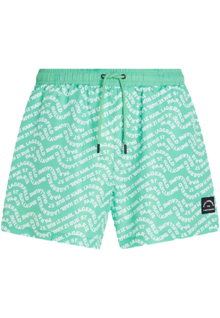 KARL LAGERFELD Swimsuit WAVE AOP SHORT BOARDSHORTS