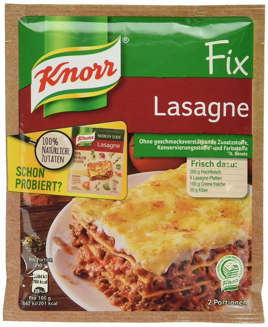 KNORR Fix Spice mix for LASAGNA Lasagne 1ct/2 servings -FREE SHIP