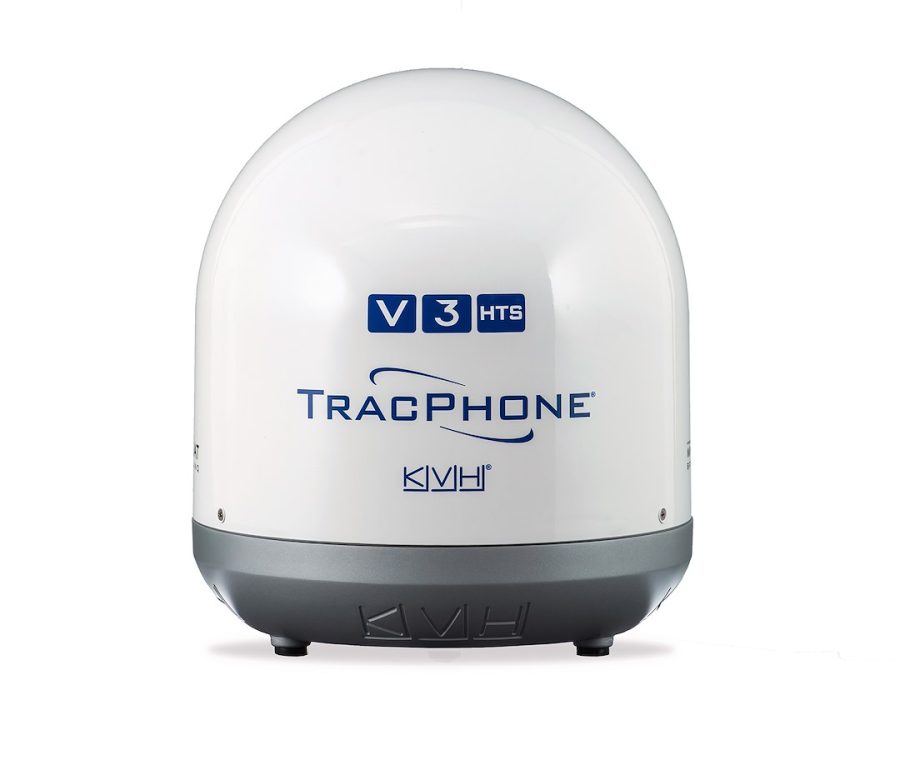 KVH 01-0420-SL TRACPHONE V3-HTS EMPTY DOME/BASEPLA, Empty Dome With Baseplate Only