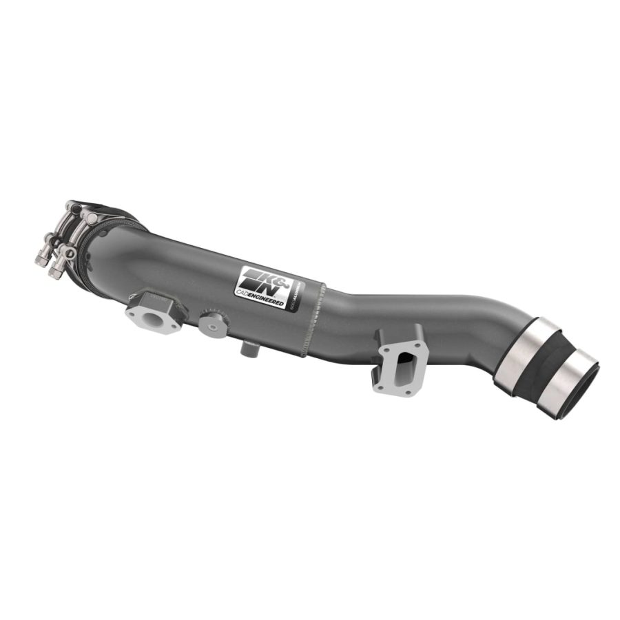 K&N FILTER 77-1016KC CHARGE PIPE KIT; HYUNDAI VELOSTER N, Gunmetal Gray; Aluminum