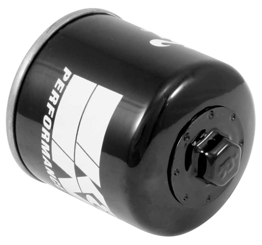 K&N FILTER KN-177 OIL FILTER, Canister Style; High Flow Premium Media; With Anti Drain Back Valve; With Bypass Valve; With 17 Millimeter Removal Nut; 2.563 Inch Outside Diameter x 2.969 Inch Height; Black; Nitrile Rubber Gasket