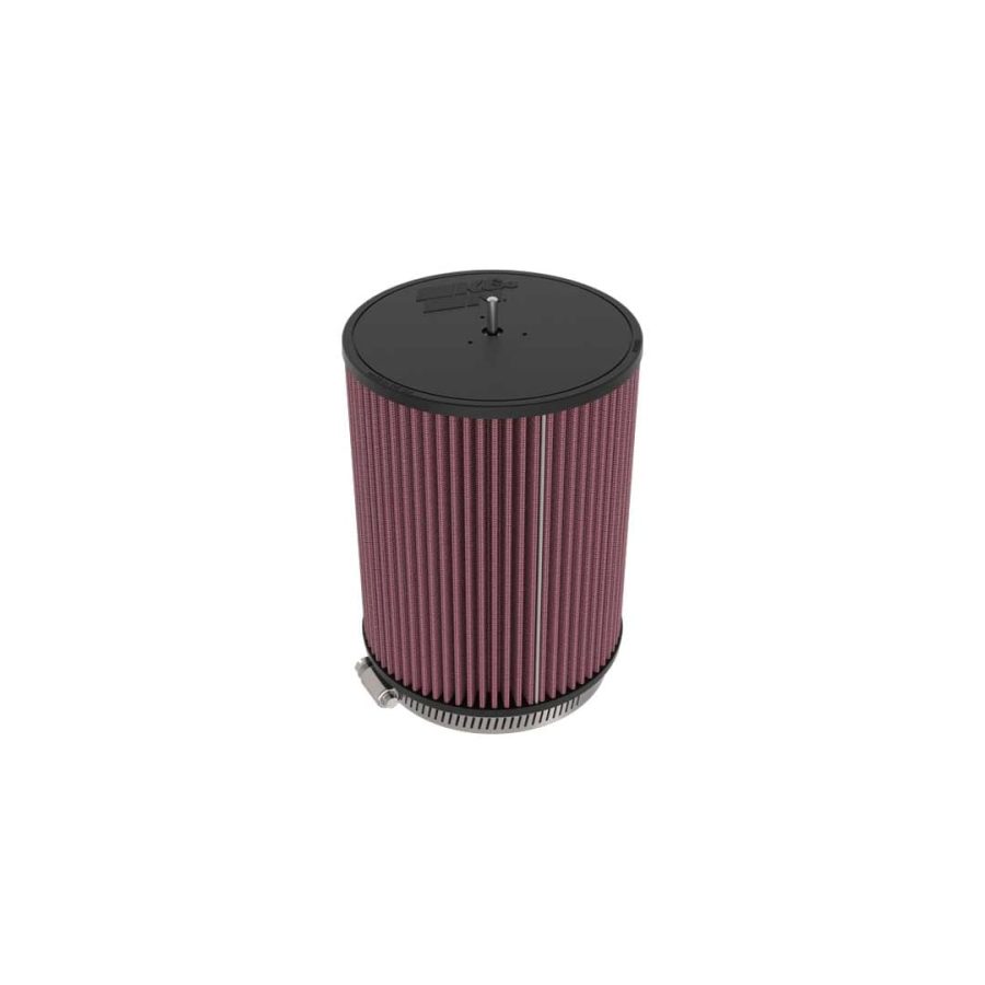 K&N FILTER RU-3150 UNIVERSAL CLAMP-ON AIR FILTER, Washable; Red; Cotton Gauze; Round; 7 Inch Outside Diameter x 9 Inch Height; 5-1/2 Inch Flange Inside Diameter x 1 Inch Flange Length; Black Rubber Top; With Stud