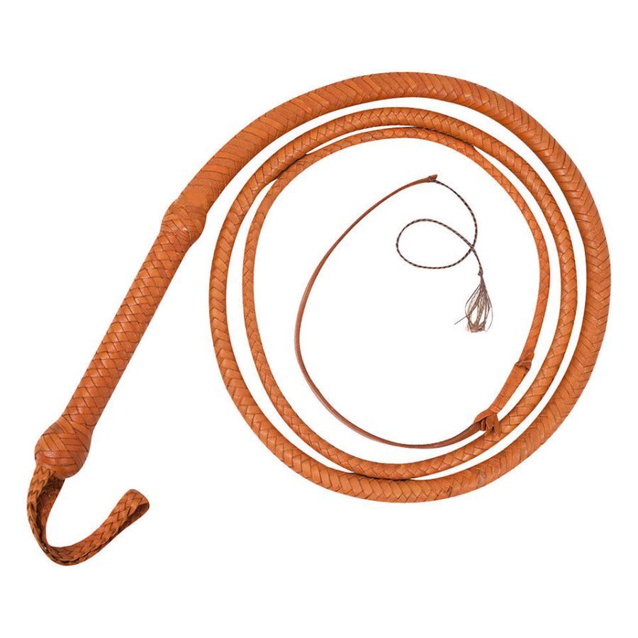 Kangaroo Hide Bull WHIP 04 TO 16 FEET Long 16 Plaits Brown Indiana Jones Whip