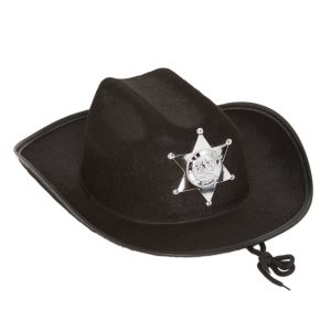 Kid's Black Sheriff Hat