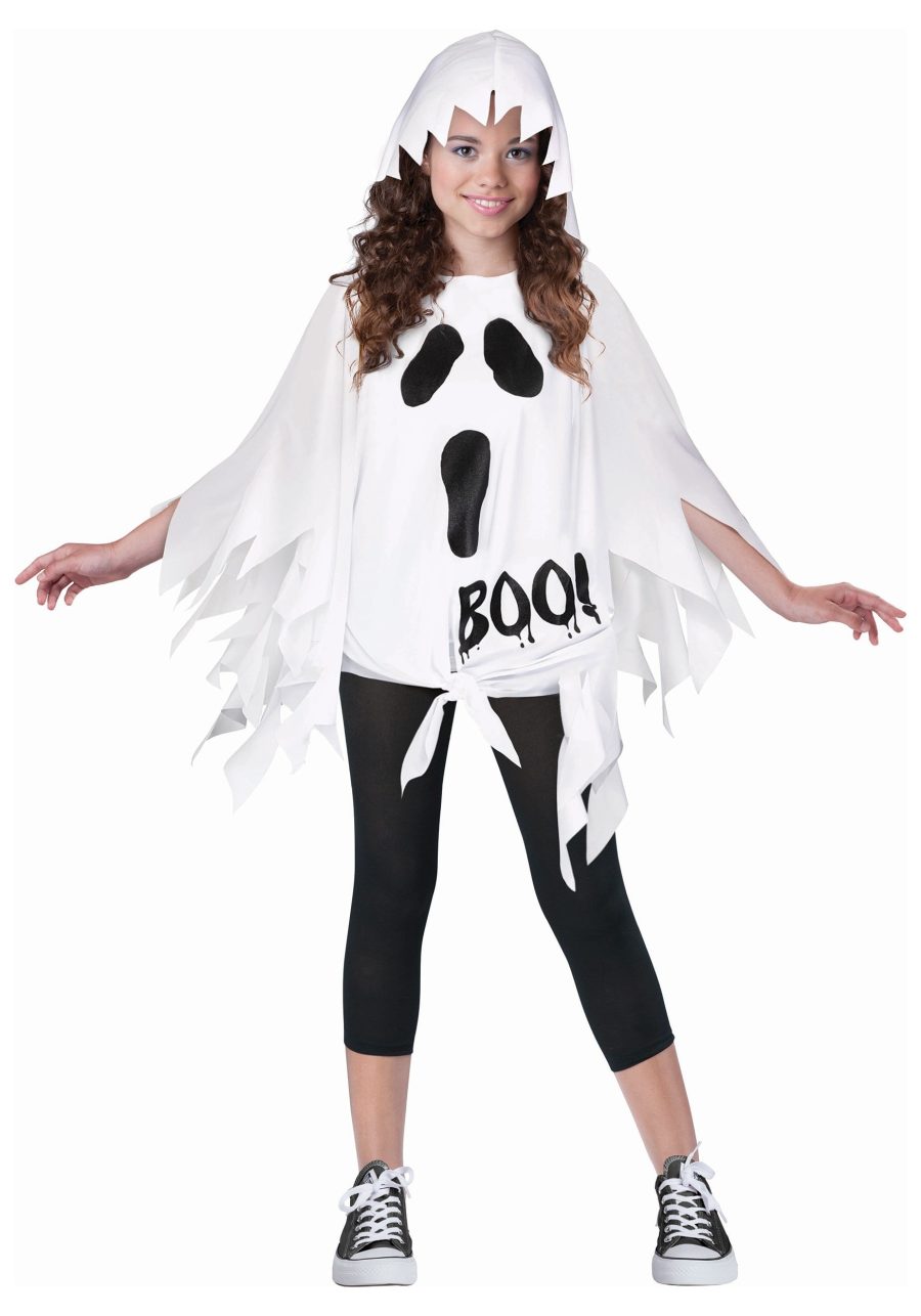 Kids Boo Ghost Poncho