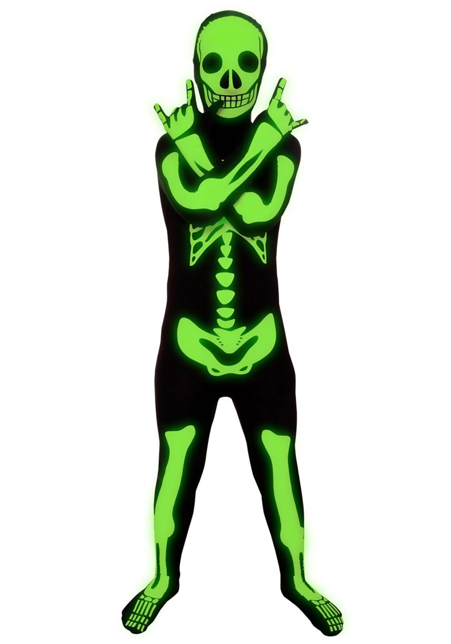 Kid's Glow Skeleton Costume