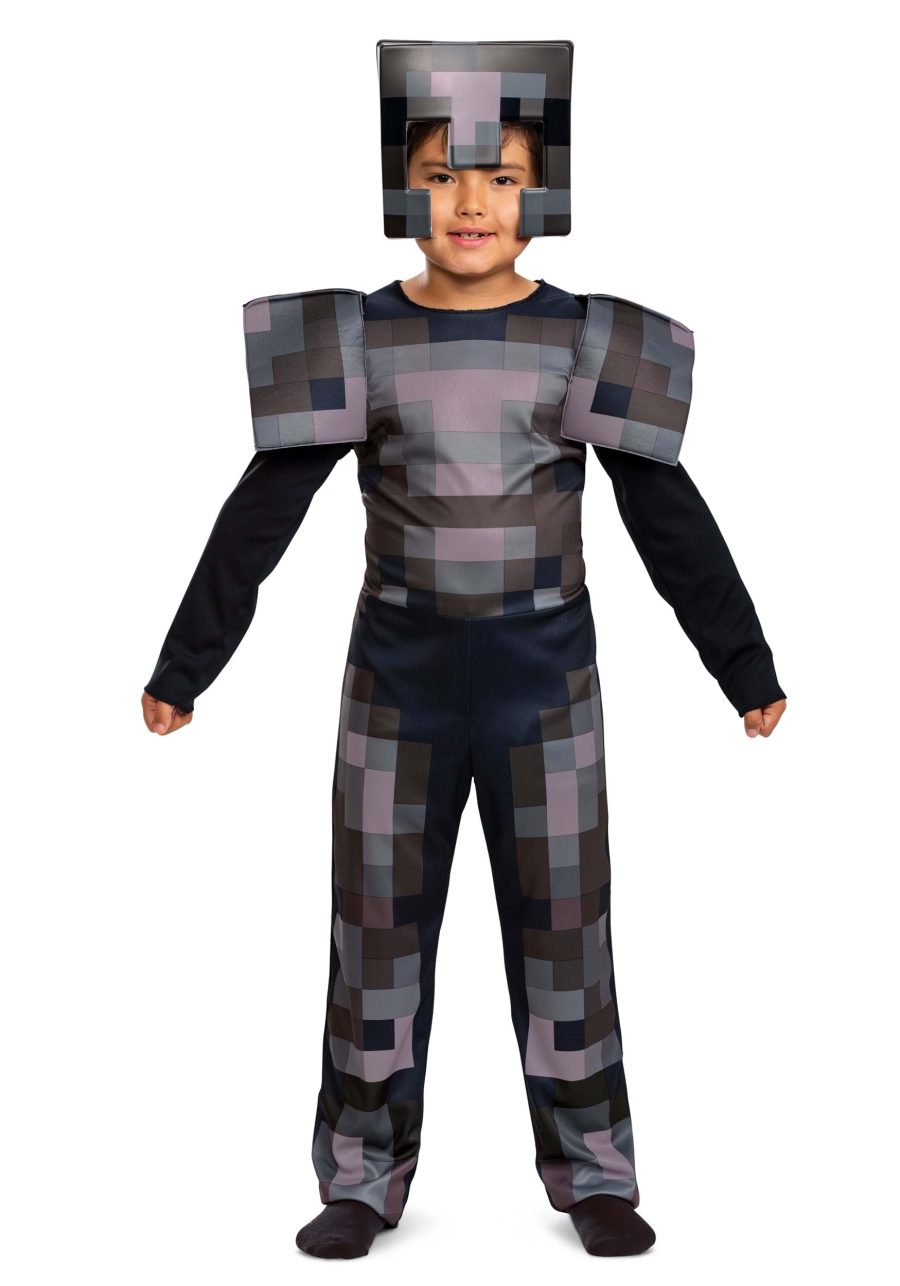 Kid's Minecraft Netherite Armor Jumpsuit Classic