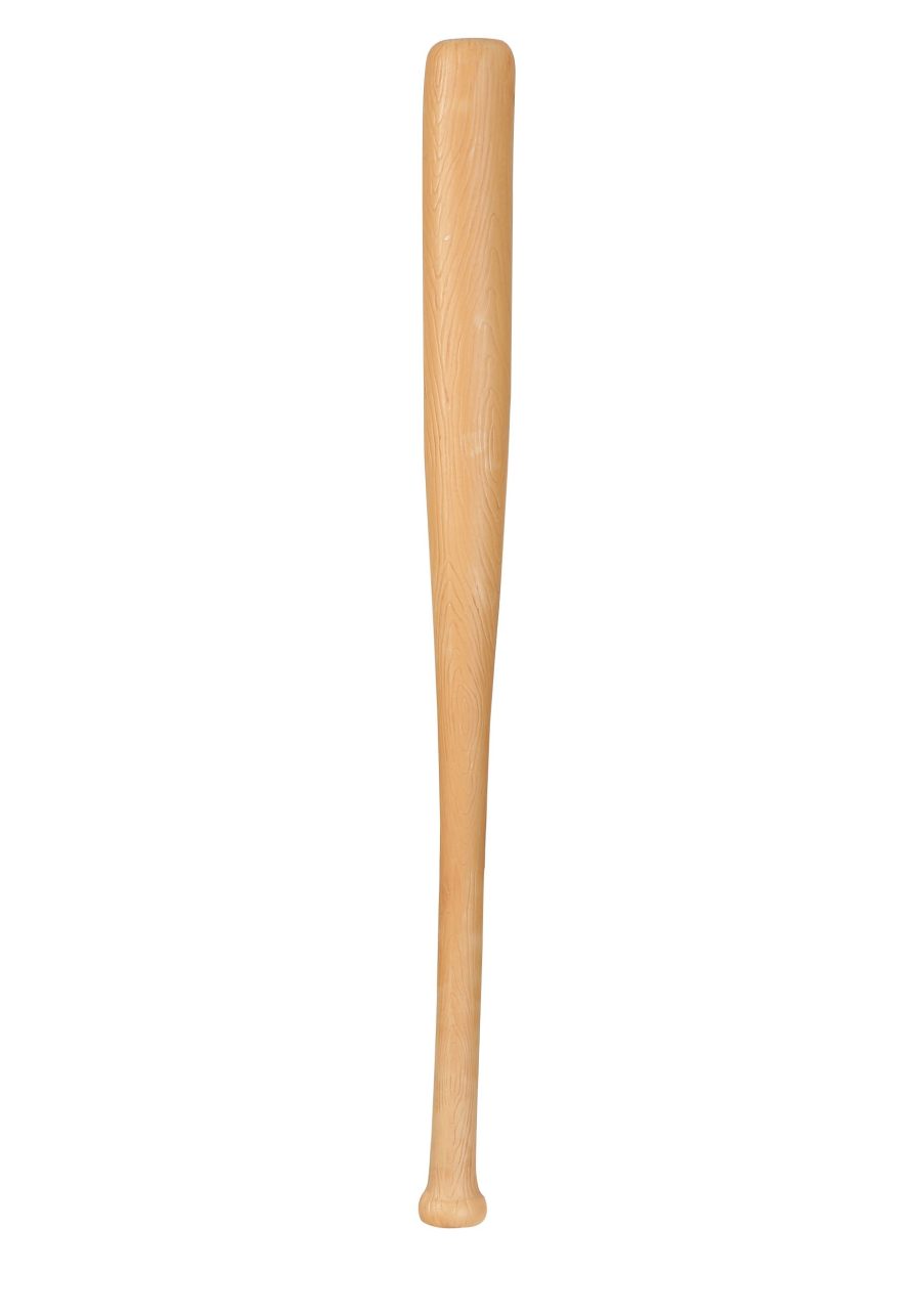 Kid's Plastic Baseball Bat Wood Look