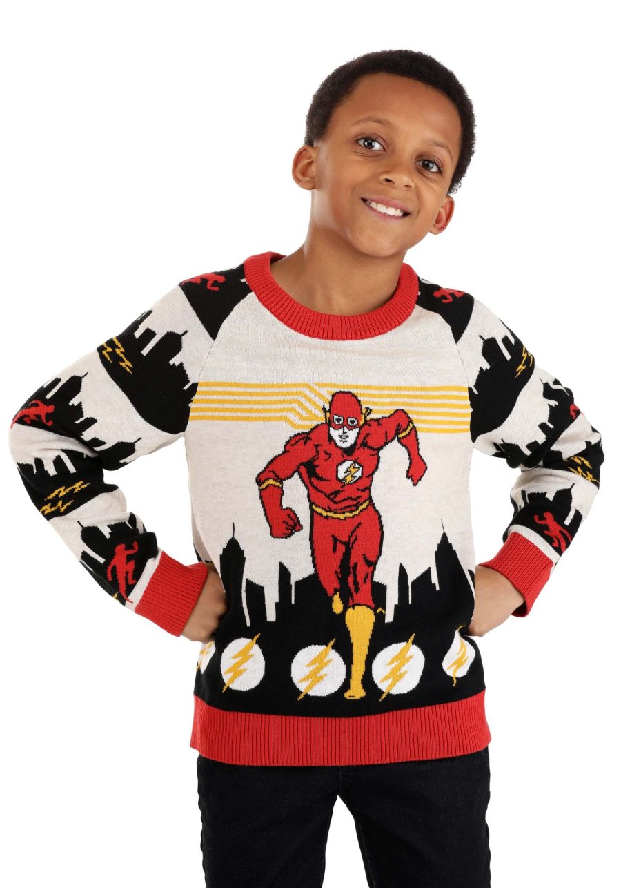 Kid's The Flash Ugly Sweater