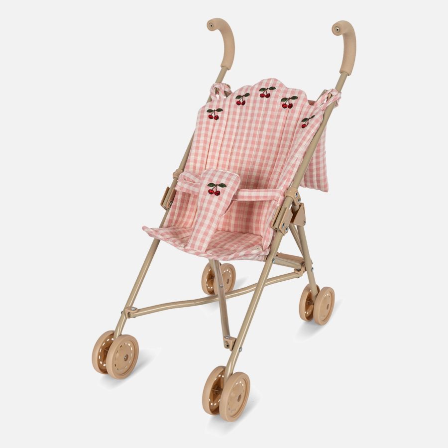 Konges Sløjd Doll Stroller - Powder Pink Check