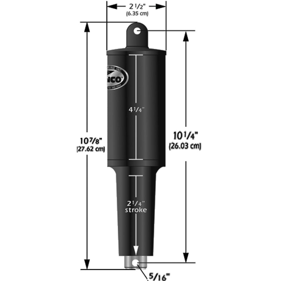 LENCO 15122-001 12V 1-1/4 INCH STROKE 5 LOBE ACTUATOR - 5/16 INCH - 3/8 INCH