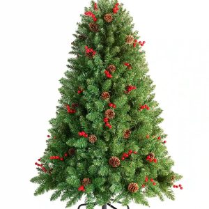 LIFEFAIR Prelit Christmas Tree with Clear Lights - 4.5FT