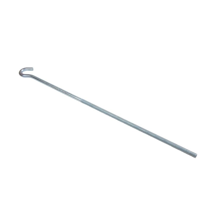 LIPPERT 149814 24FT THREADED HOOK-TBH-24, Use With Happijac Camper Tie Down Systems; Threaded Hook; 24 Inch Reach; Zinc Plated; Steel; Single