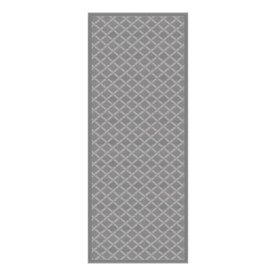 LIPPERT 2021028038 LIPPERT ALL WEATHER 8X20FT GREY PAT, 20 Foot Length x 80 Foot Width; Gray; Polypropylene; Reversible Fabric; UV/ Mold/ Mildew Resistant; Without Grommets/ Stakes; With Corner Loops For Optional Tie-Down And Carry Bag