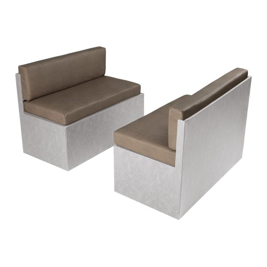 LIPPERT 2021100443 38FT DINETTE CUSHIONS, Back And Seat; 38 Inch Width x 12 Inch Height x 4 Inch Depth Back Dimension And 38 Inch Width x 4 Inch Height x 22 Inch Depth Seat Dimension; Grummond; PolyHyde Euro Leather Vinyl; High Density Foam Cushion