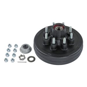 LIPPERT 2024013261 AP KIT - BRAKE HD 865 9/16 STUD COM, Hub And Drum; Fits Lippert 7000 Pound Axle; 8 x 6-1/2 Inch Diameter Bolt Pattern With 9/16 Inch Studs; Electric Brakes; 12 Inch Diameter; Cast Iron