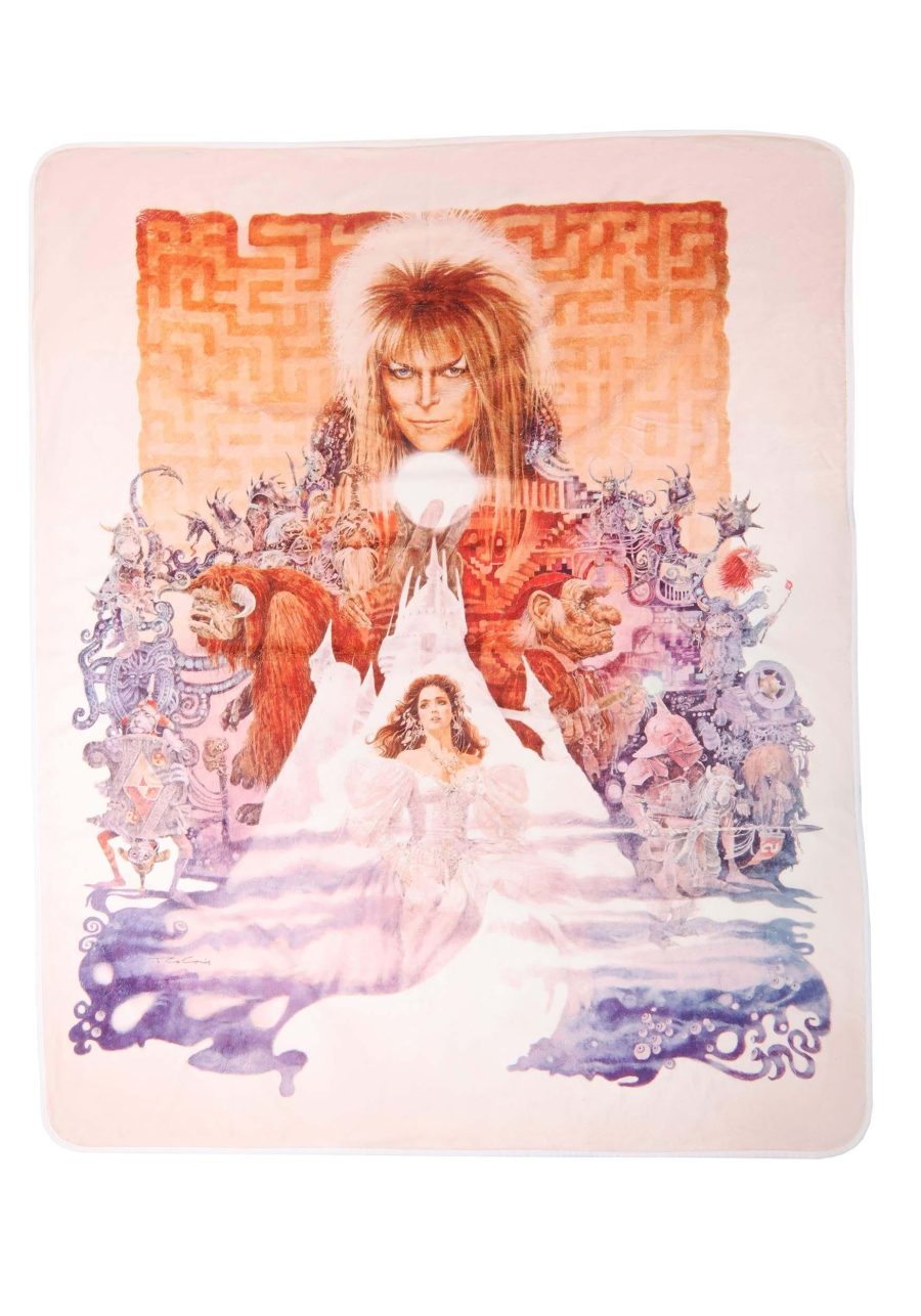 Labyrinth Movie Poster 60 x 48 Throw Blanket