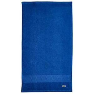 Lacoste Heritage Supima Cotton Hand Towel, Surf Blue, 16" x 30"