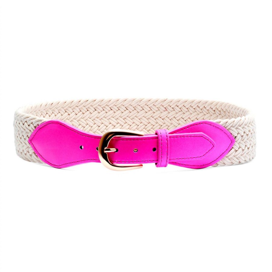 Laurel And Gold women's montana belt in Neon Pink