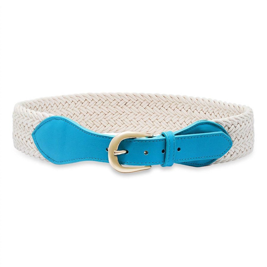 Laurel And Gold women's montana belt in Turquoise