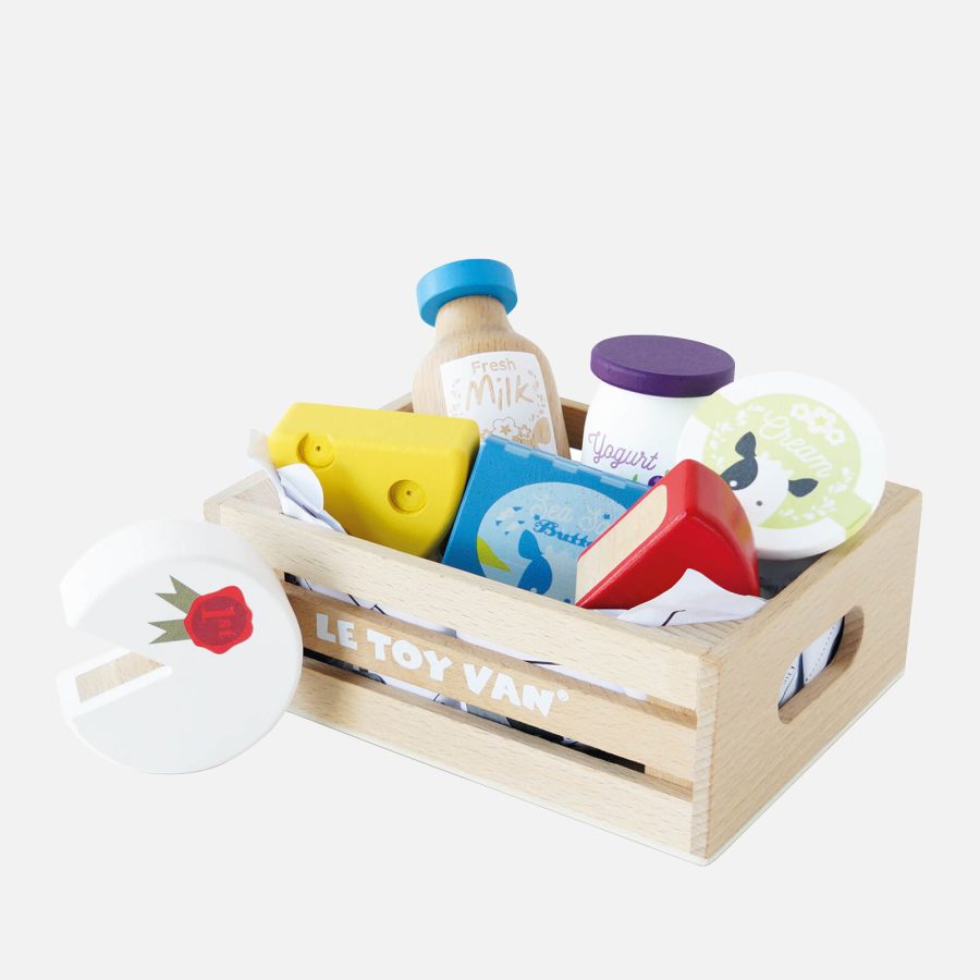 Le Toy Van Honeybake Cheese and Dairy Crate Set