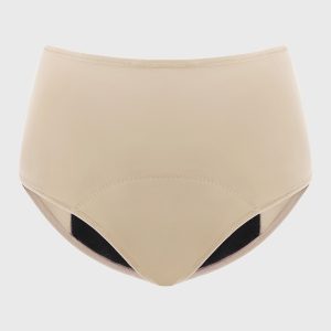 LeakLock High-Rise Period Brief Underwear - S / Beige