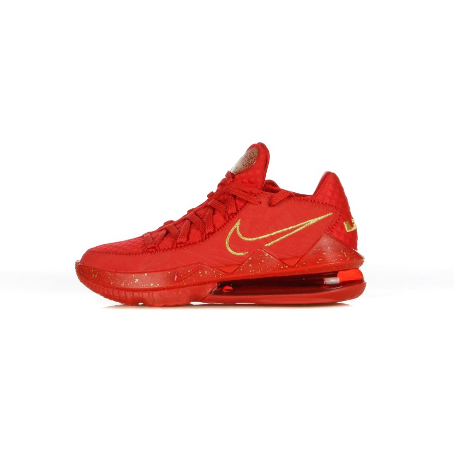 Lebron Xvii Low Ph University Red/metallic Gold Men's Basketball Shoe