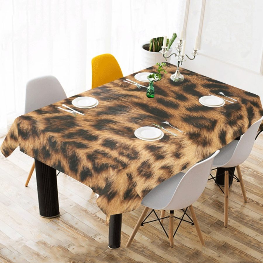 Leopard Fur Printing Table Cloth Tablecloth Table Cover