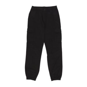 Long Men's Cargo Jogger Pants Black