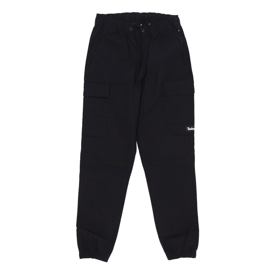 Long Men's Cargo Ripstop Pant Black