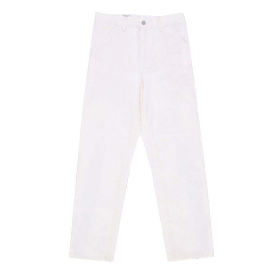 Long Men's Single Knee Pant Off-white Rinsed