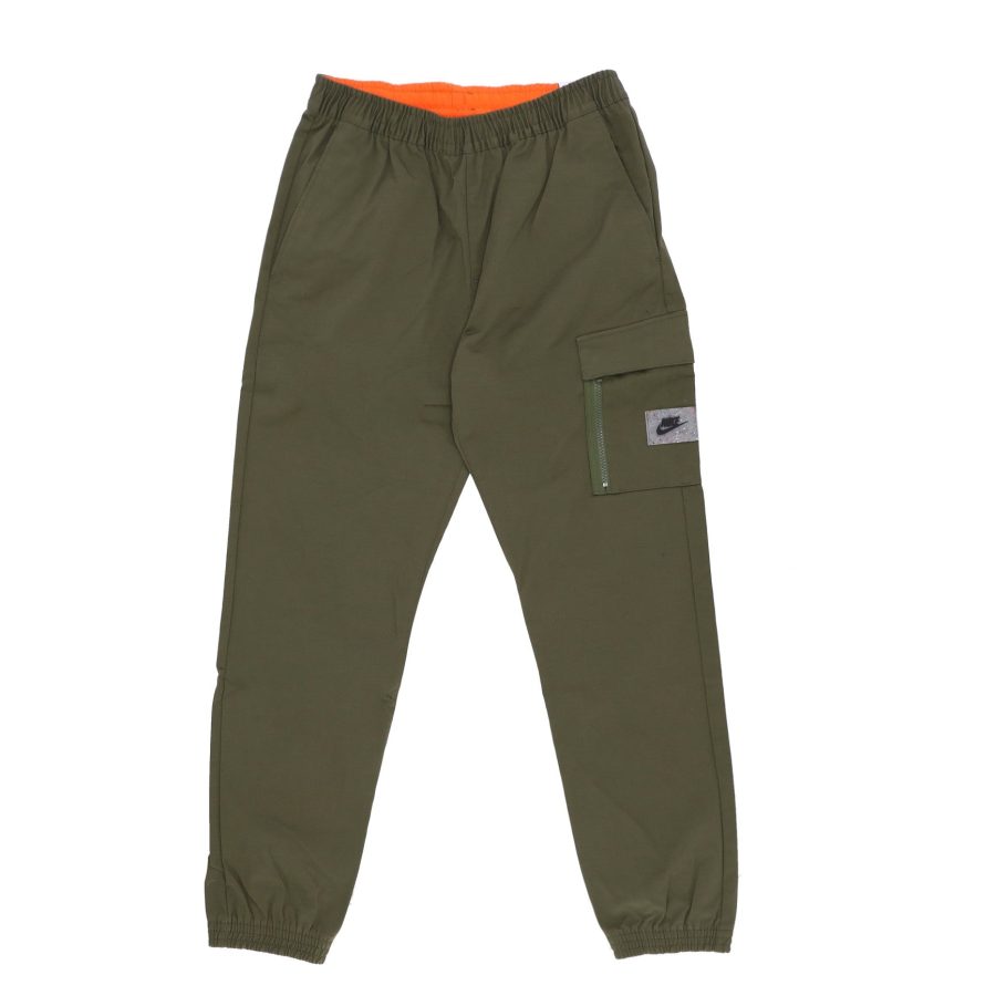 Long Men's Sportswear Spu Woven Pant Rough Green/safety Orange/black