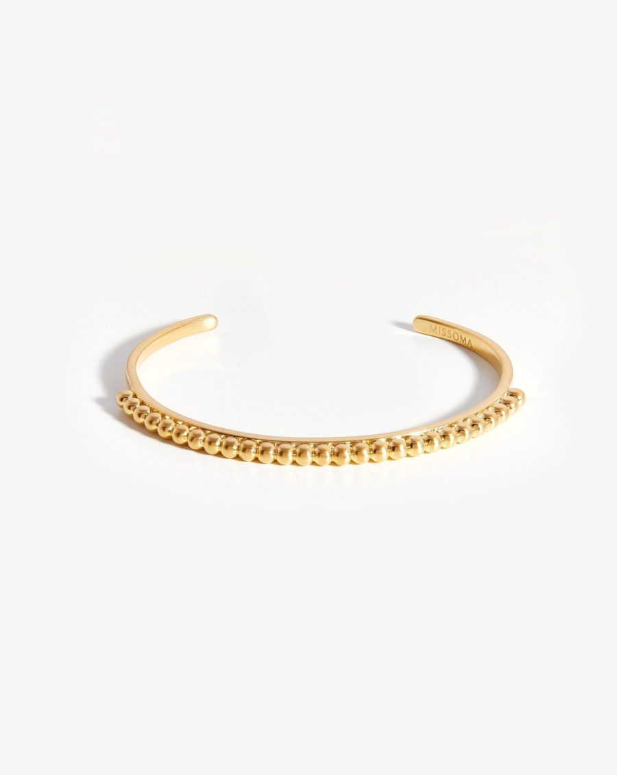 Lucy Williams Beaded Cuff | 18k Gold Plated